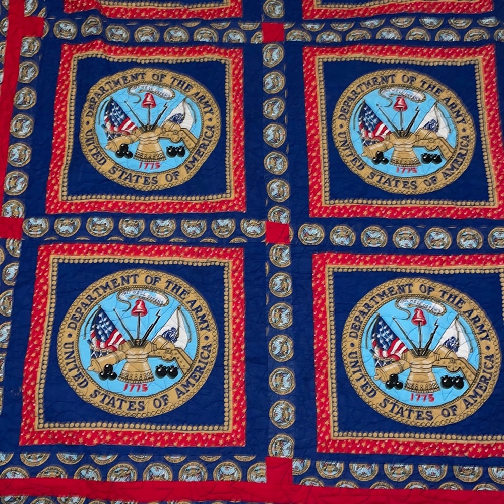 US Army Handmade Blanket Queen Size